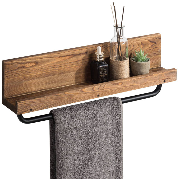 Wood Wall Towel Rack